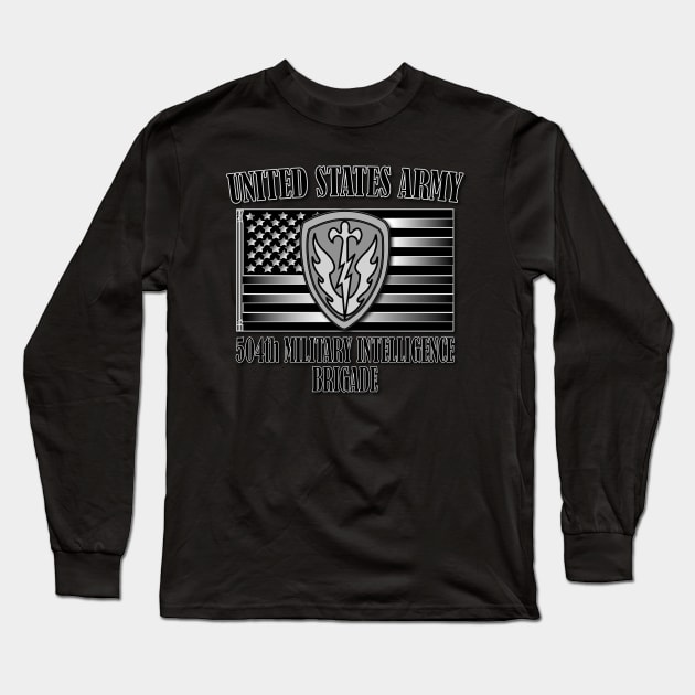 504th Military Intelligence Brigade Long Sleeve T-Shirt by Relaxed Lifestyle Products